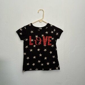 Distressed look, rocker tee for girls or boys